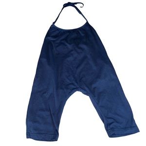 Vicvik Navy Tie Neck Romper